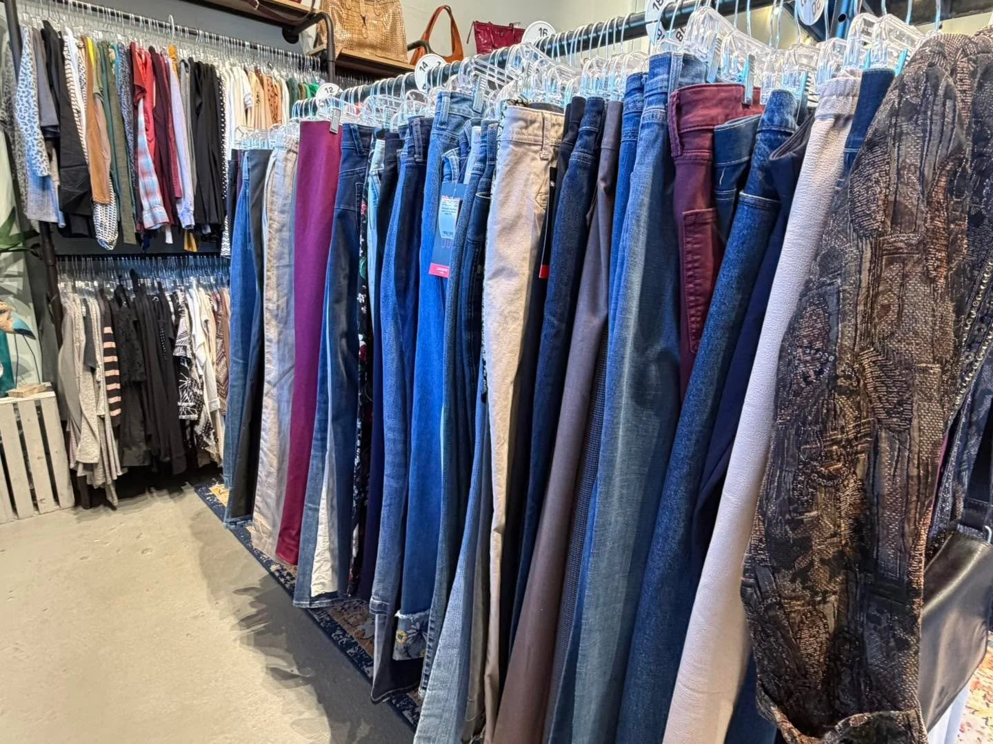 ✨ A little JEANS &amp; PANTS Announcement! 

We are giving our Jeans &amp; Pants a little room to breathe.

For now, we are not accepting Jeans &amp; Pants for consignment. We will keep you posted when it is time to bring them back!

But here is the 