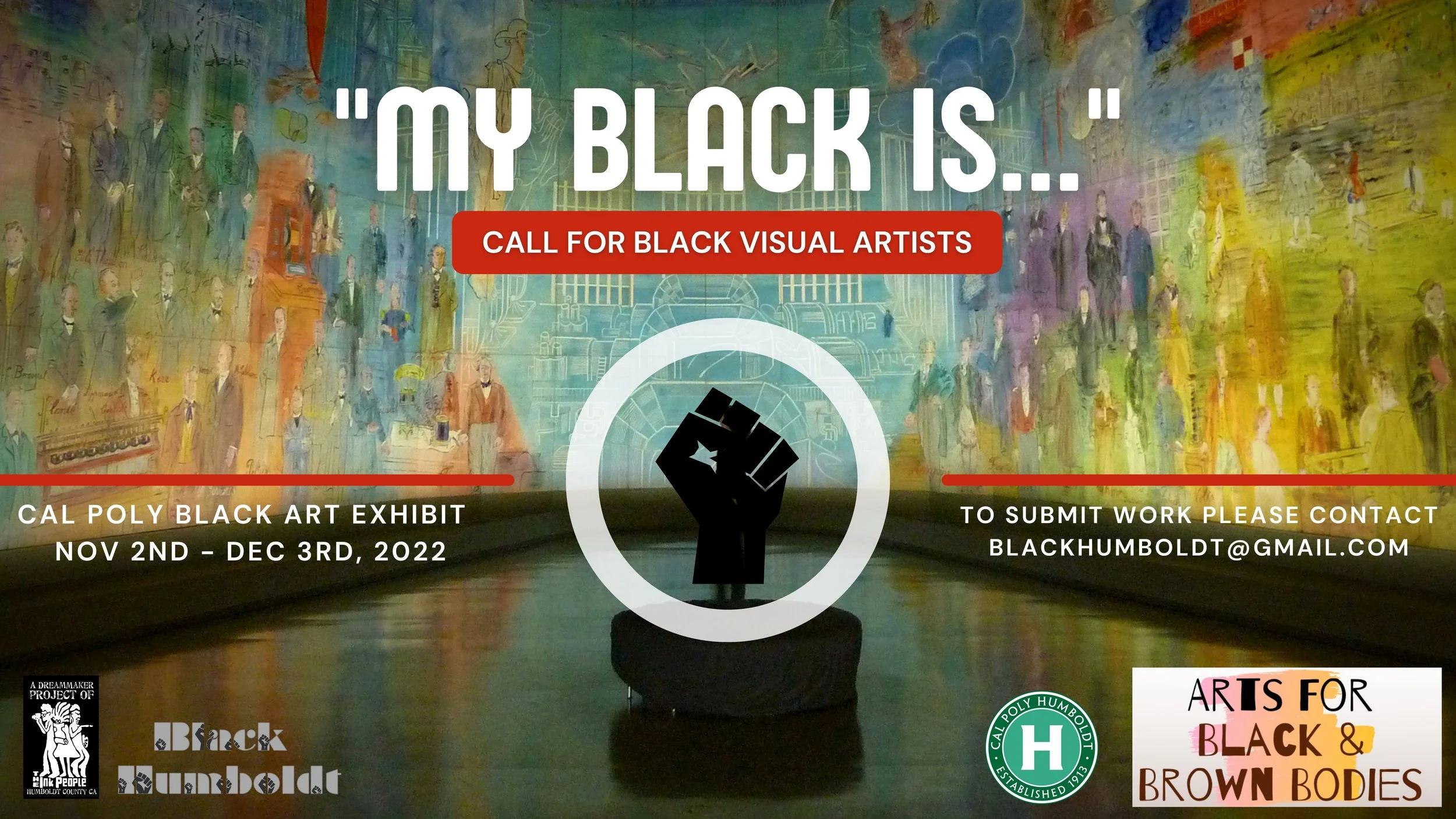 Arts for Black &amp; Brown Bodies: "My Black Is" Visual Arts Exhibition opening night 