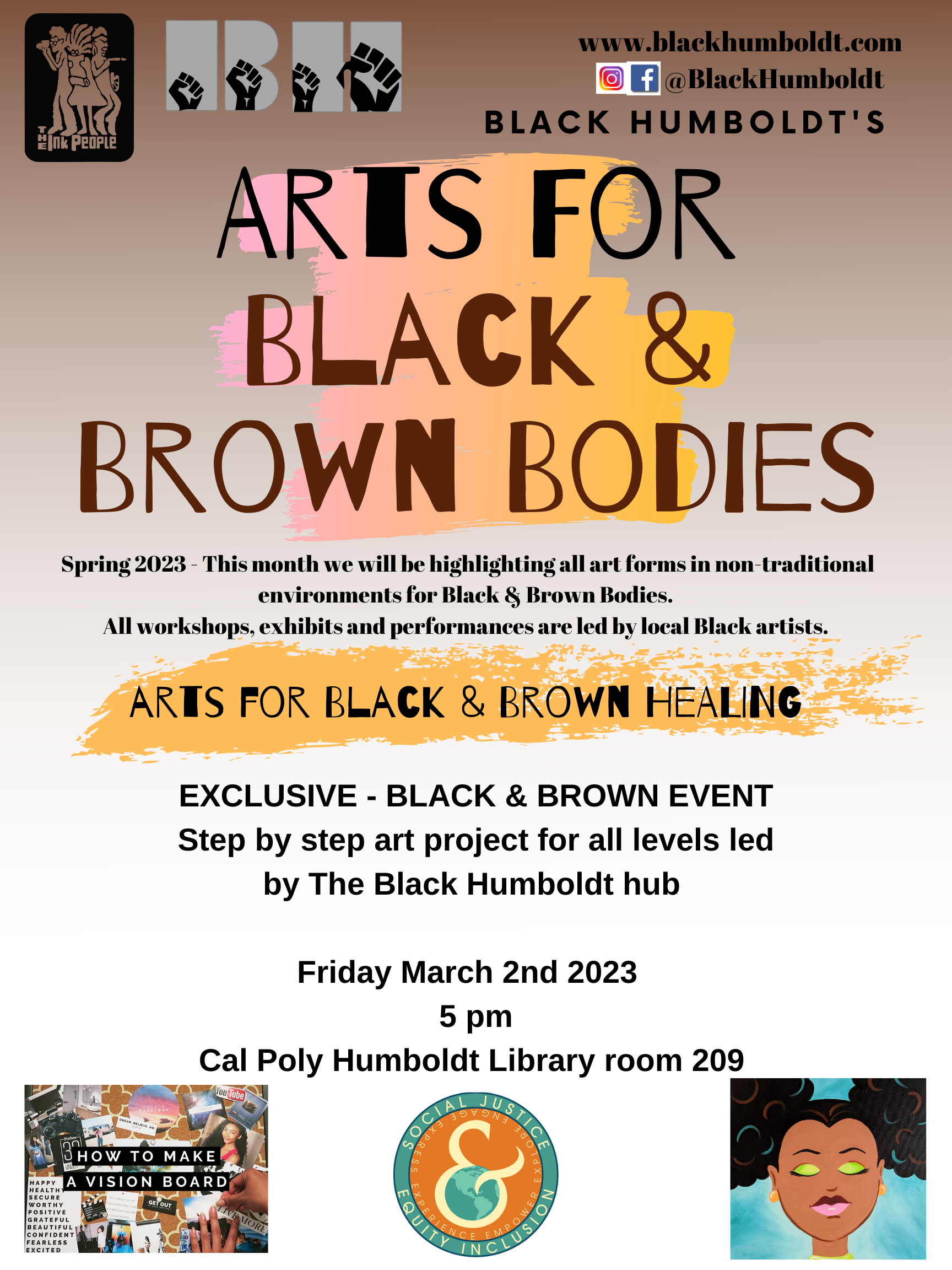 Arts For Black &amp; Brown Bodies X Social Justice Summit - Healing Arts - Exclusive space
