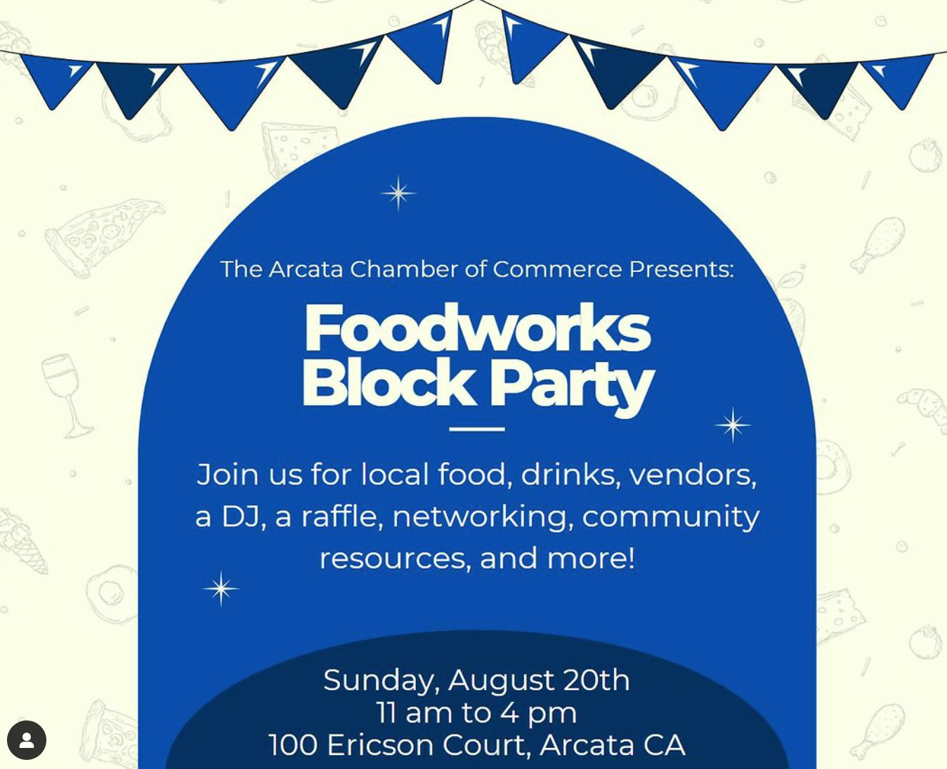 Vending at Arcata Chamber of Commerce Block Party 