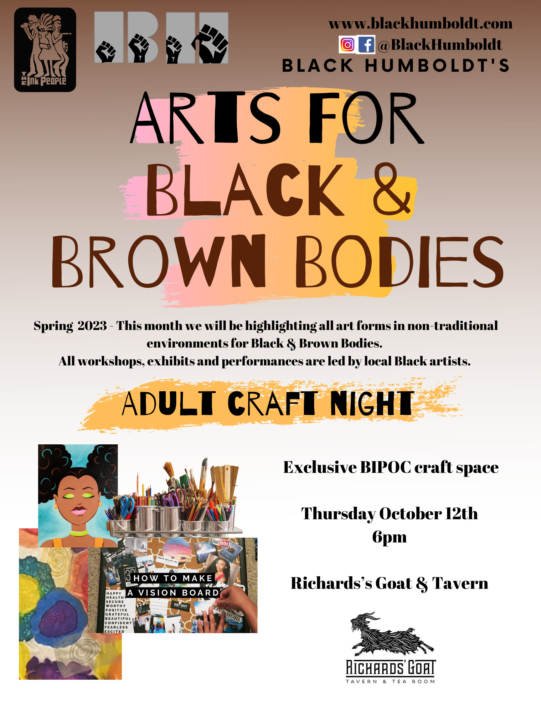 Arts For Black &amp; Brown Bodies - Adult Craft Night 