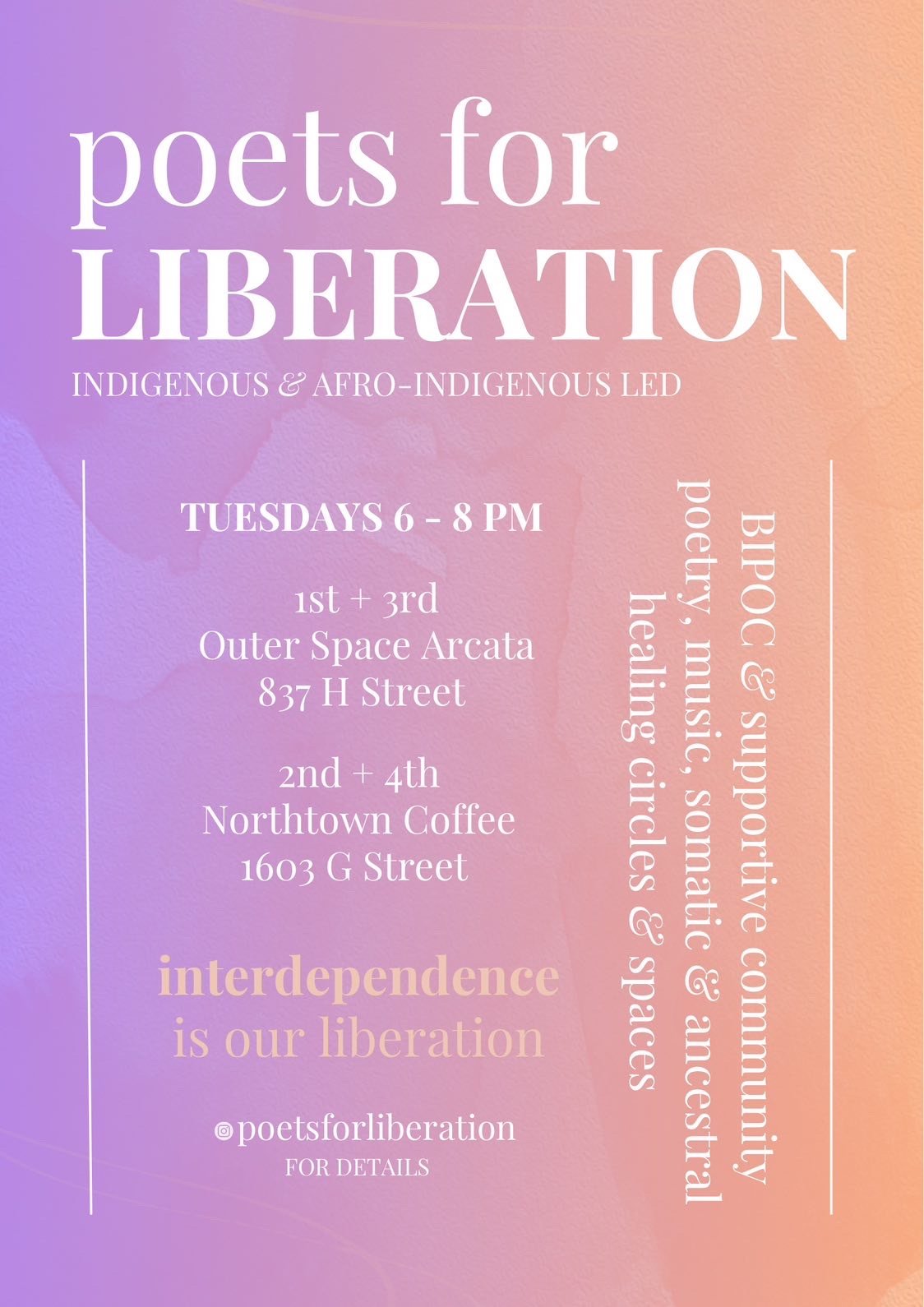 Poets For Liberation - “Ancestral Resilience”