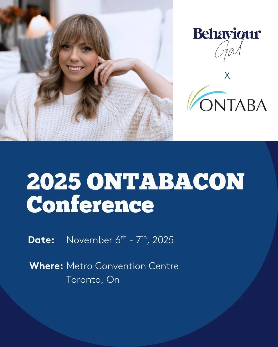 I’m thrilled to be heading to Toronto for the upcoming ONTABA Conference (@ontaba1) on November 6–7! ✈️
It’s always an honor to connect with fellow behavior analysts who are passionate about compassionate, evidence-based care, and
