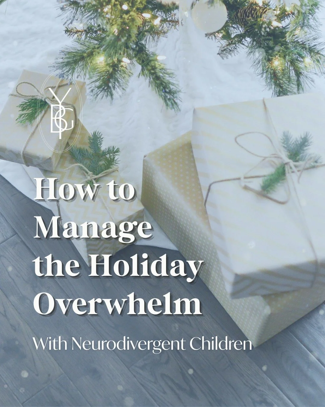 Managing the holiday overwhelm with neurodivergent children starts with one thing: PREDICTABILITY. 🩵

This season can bring magic. ☃️ 💫
It can also bring noise, changes in routine, social expectations, and sensory overload. 

Here are four powerful