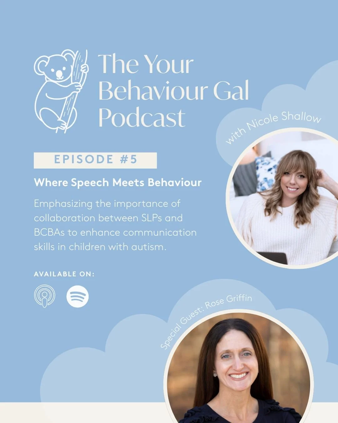 New podcast episode is out now! 🎧

I had the pleasure of talking all things speech and behavior collaboration with the incredible Rose Griffin (@abaspeechbyrose), an SLP and BCBA who has dedicated her career to bridging communication and behavior fo