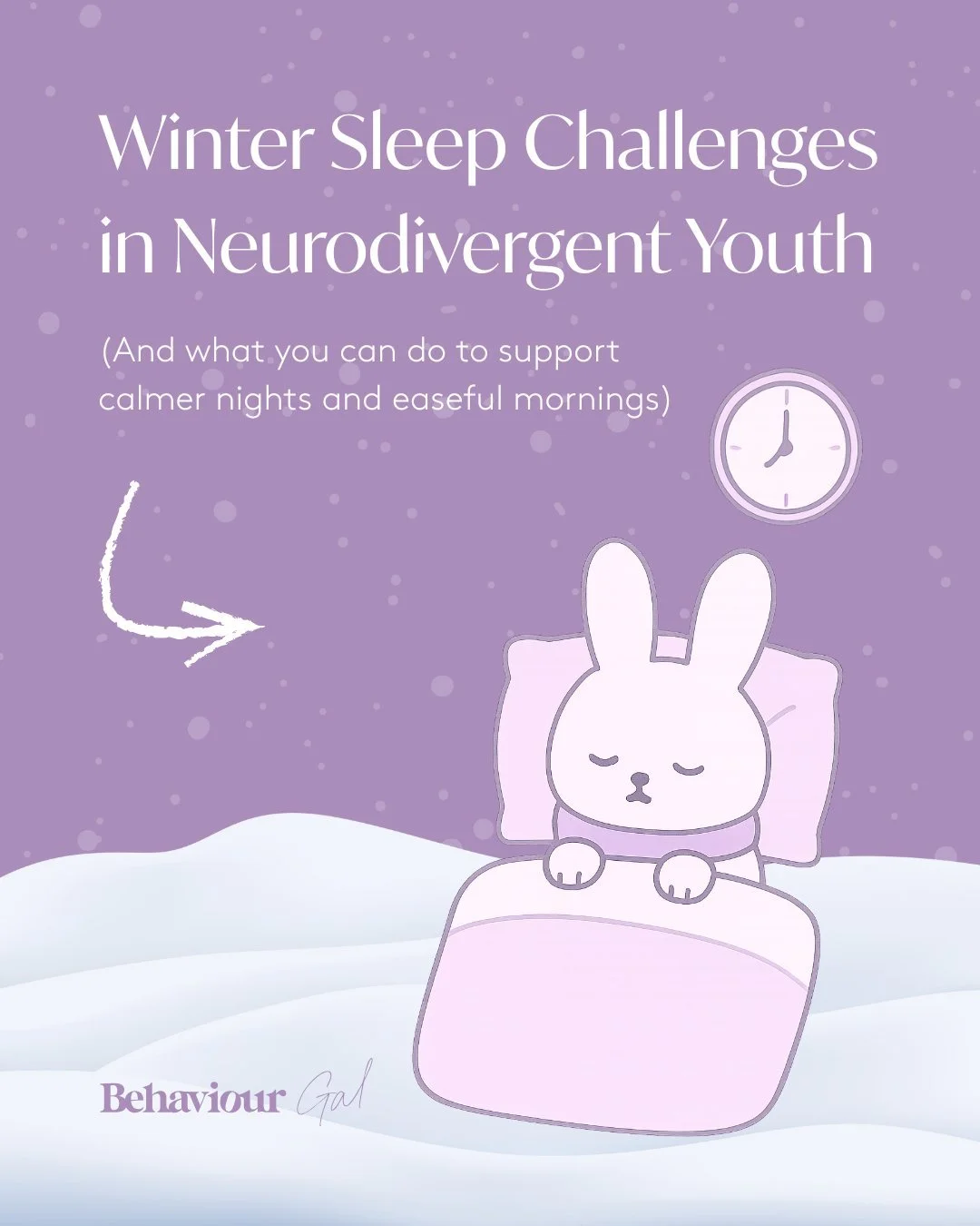 Winter can bring some very real sleep challenges for neurodivergent kids and teens - let&rsquo;s be honest even us adults! 😴 ❄️

Less daylight, darker mornings, sensory discomfort, increased risk of illness, and routine changes can accumulate throug