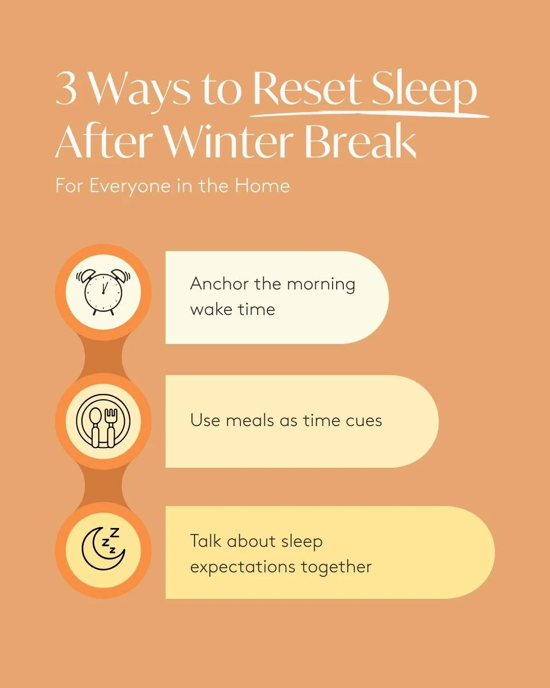 Anyone else feeling that post-winter break sleep wobble right now? 🥱

The holidays were full of later nights, fun activities, seeing friends and family, and let&rsquo;s be honest&hellip; more snacks and treats than sit down meals. And maybe even a l