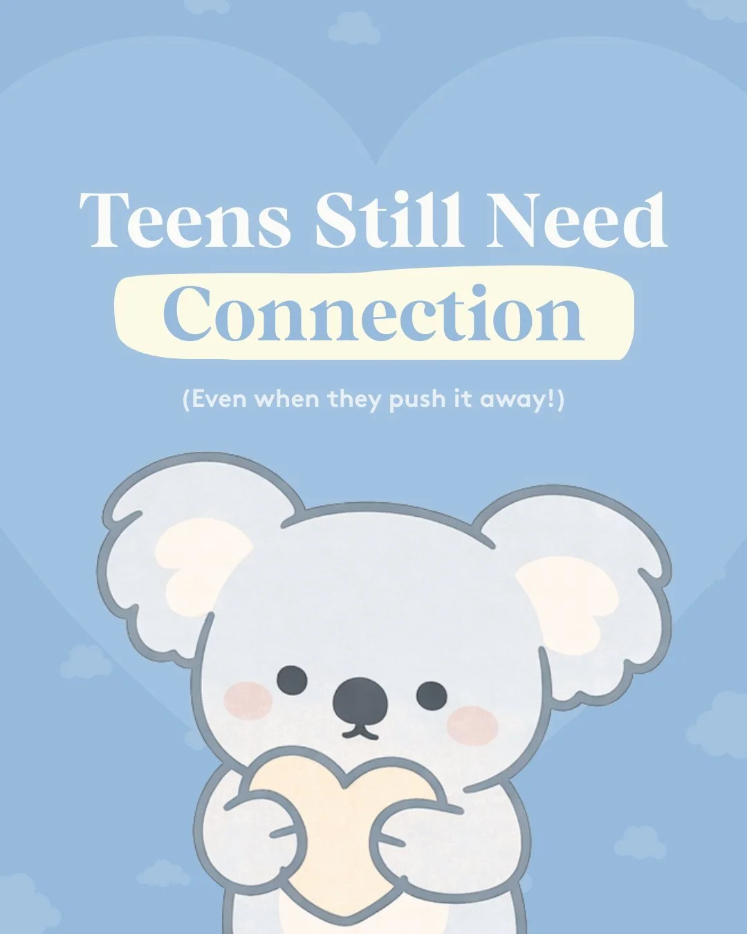 I have this conversation with parents all the time. 🐨

The teen years often feel like parenting suddenly stopped working. What used to help now gets eye rolls, one-word answers, or a closed bedroom door. It can feel like you&rsquo;re losing your rel