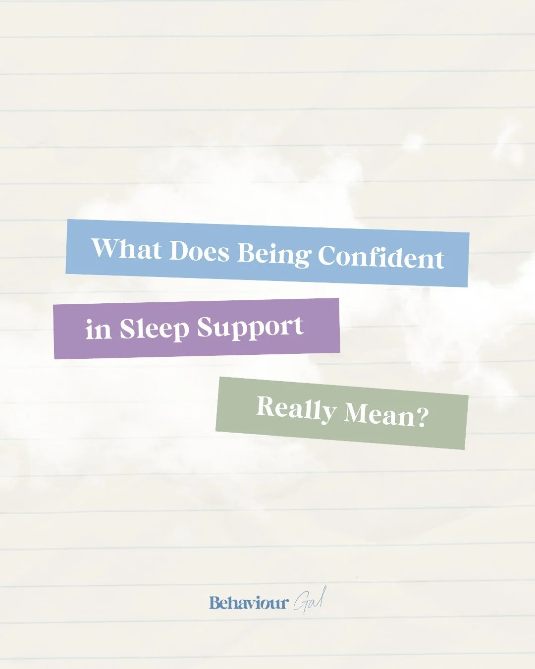 Confidence in sleep support is not about having all the answers. 😴

It is about knowing how to ask the right questions. Knowing when to slow down. Knowing how to look at sleep through a behavioral lens while holding space for the very human experien