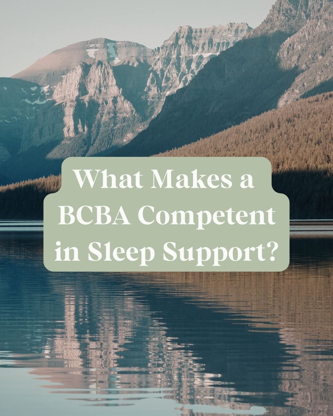 Sleep shows up in behavior analyst&rsquo;s work more often than many clinicians expect. 😴

A parent asks about bedtime resistance, night wakings, early mornings, and suddenly sleep becomes part of the conversation, even if it was never the original 