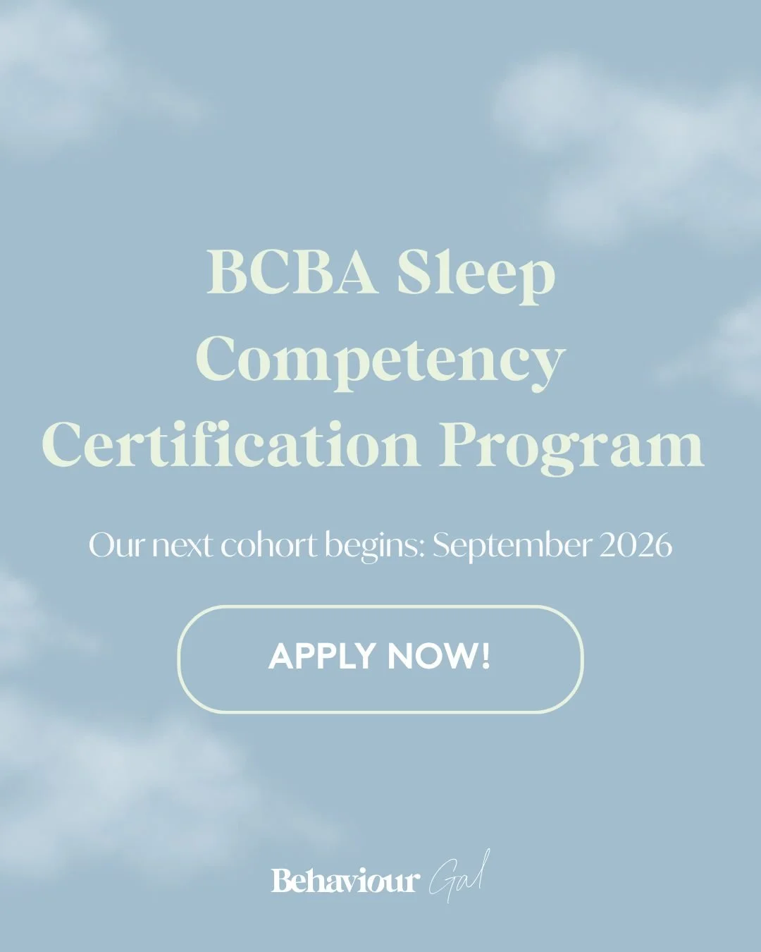 The BCBA Sleep Competency Certification Program (SCCP) is coming back this fall! ✨

I&rsquo;m so excited to officially share that a new cohort of the SCCP will be opening later this year. 🩵

I created this program for BCBAs who want to feel confiden