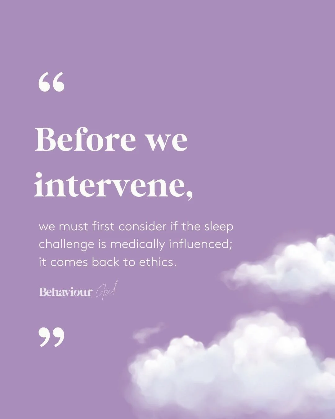 This is something I come back to often in this work. 

When a child is struggling with sleep, it can be tempting to move quickly toward strategies and solutions.

But sleep is not always purely behavioural, and taking a step back to consider what mig