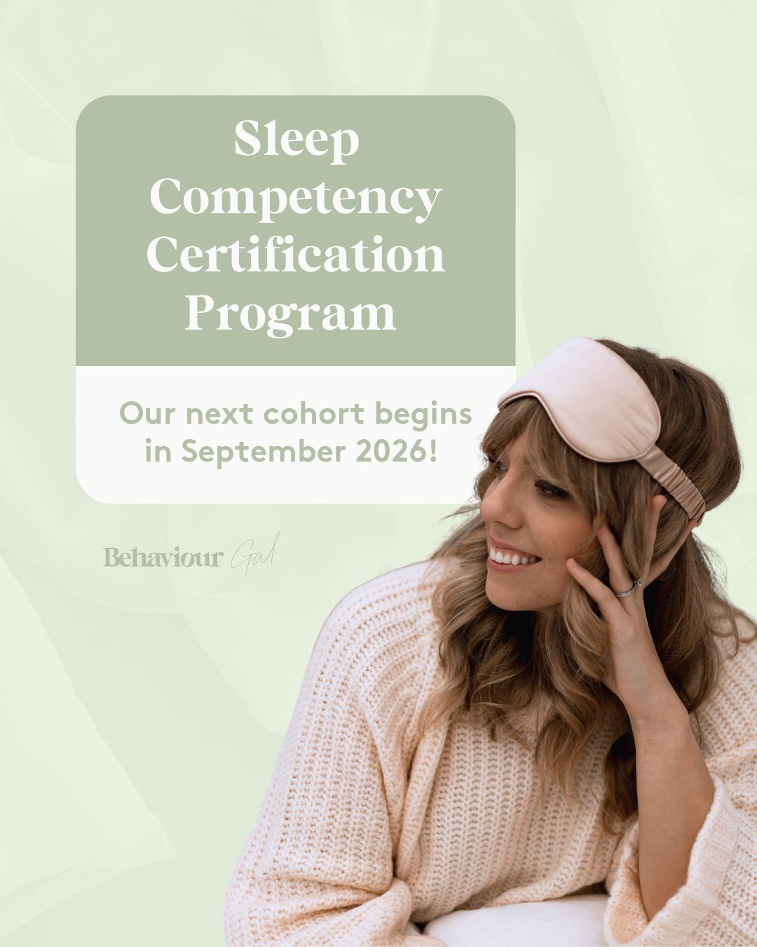 The next Sleep Competency Certification Program cohort is officially open, and I am really looking forward to this one. ✨

Each time we run this program, it continues to evolve, and this September cohort will include some thoughtful updates based on 