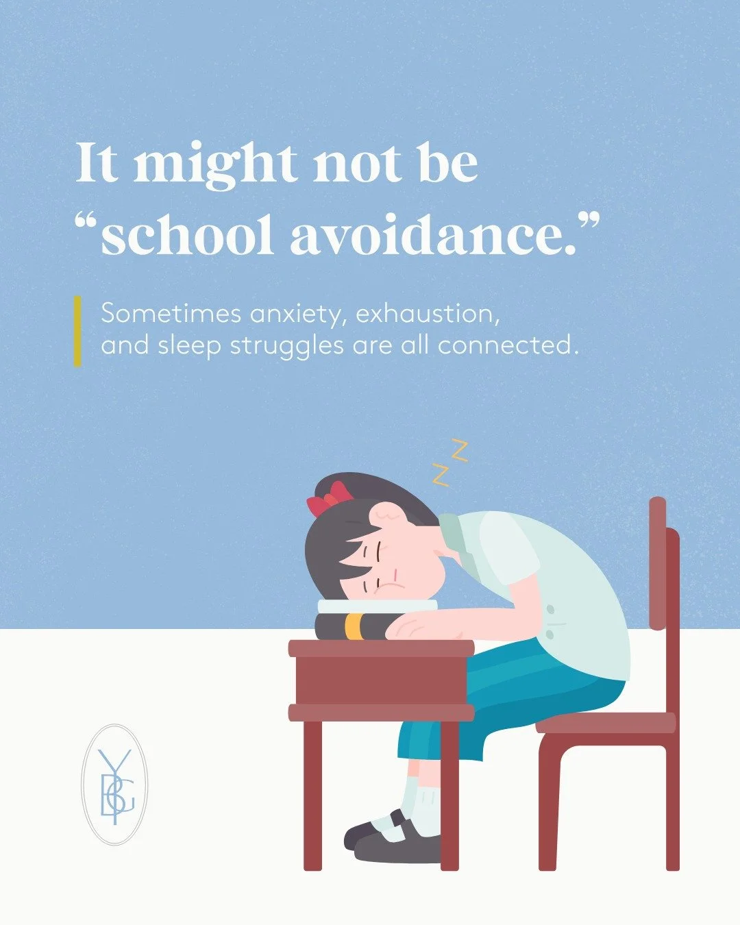 Lately, we have been seeing more and more children who are simply overwhelmed. 

For some kids, anxiety does not always look the way people expect it to. Sometimes it looks like sleeping more than usual, struggling to wake up in the morning, avoiding