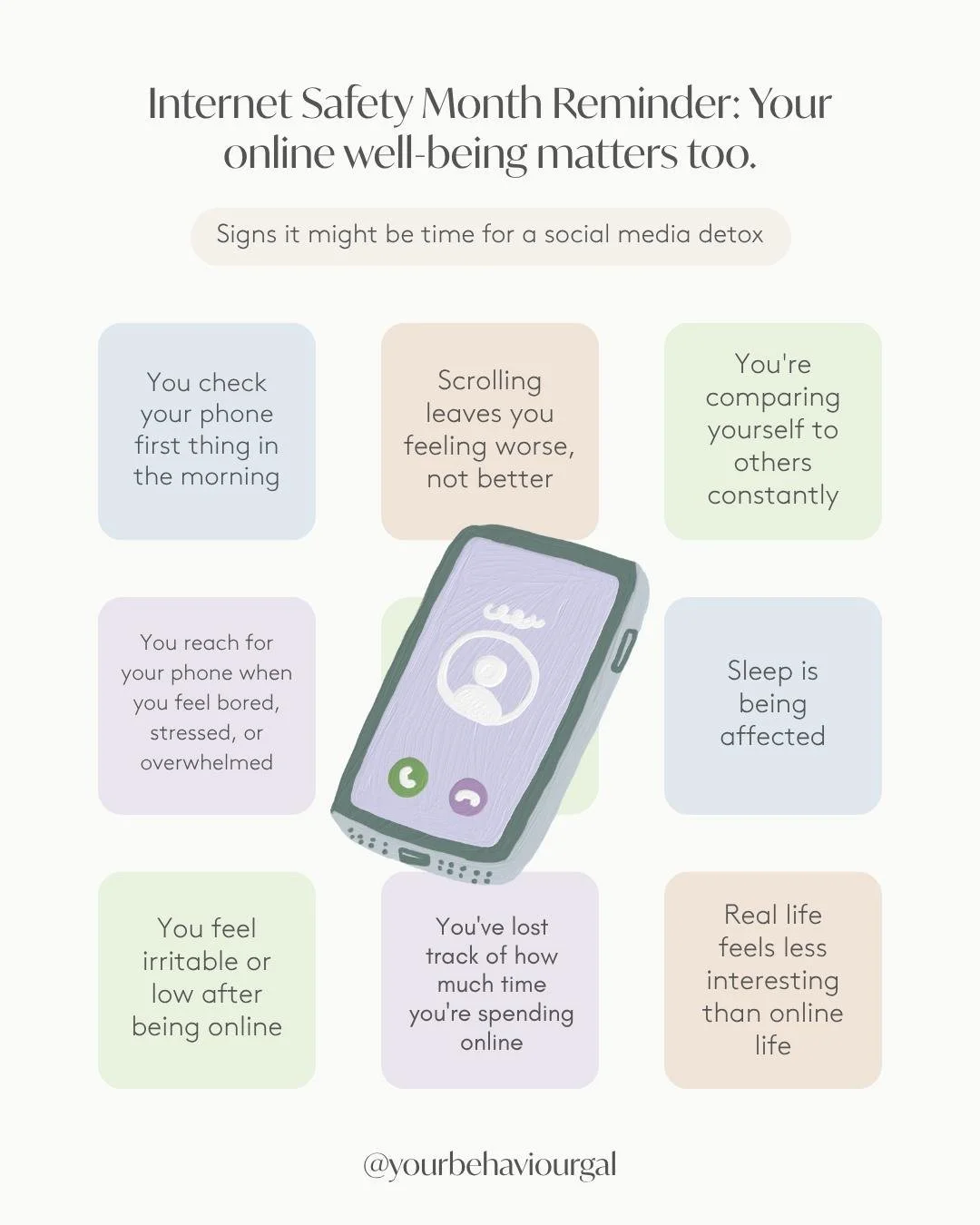 Have you ever finished scrolling and realized you somehow feel worse than when you started? 👩🏼&zwj;💻

It&rsquo;s not uncommon for social media to stop feeling fun or connecting, and start feeling heavy instead.

You might notice it in your mood, y