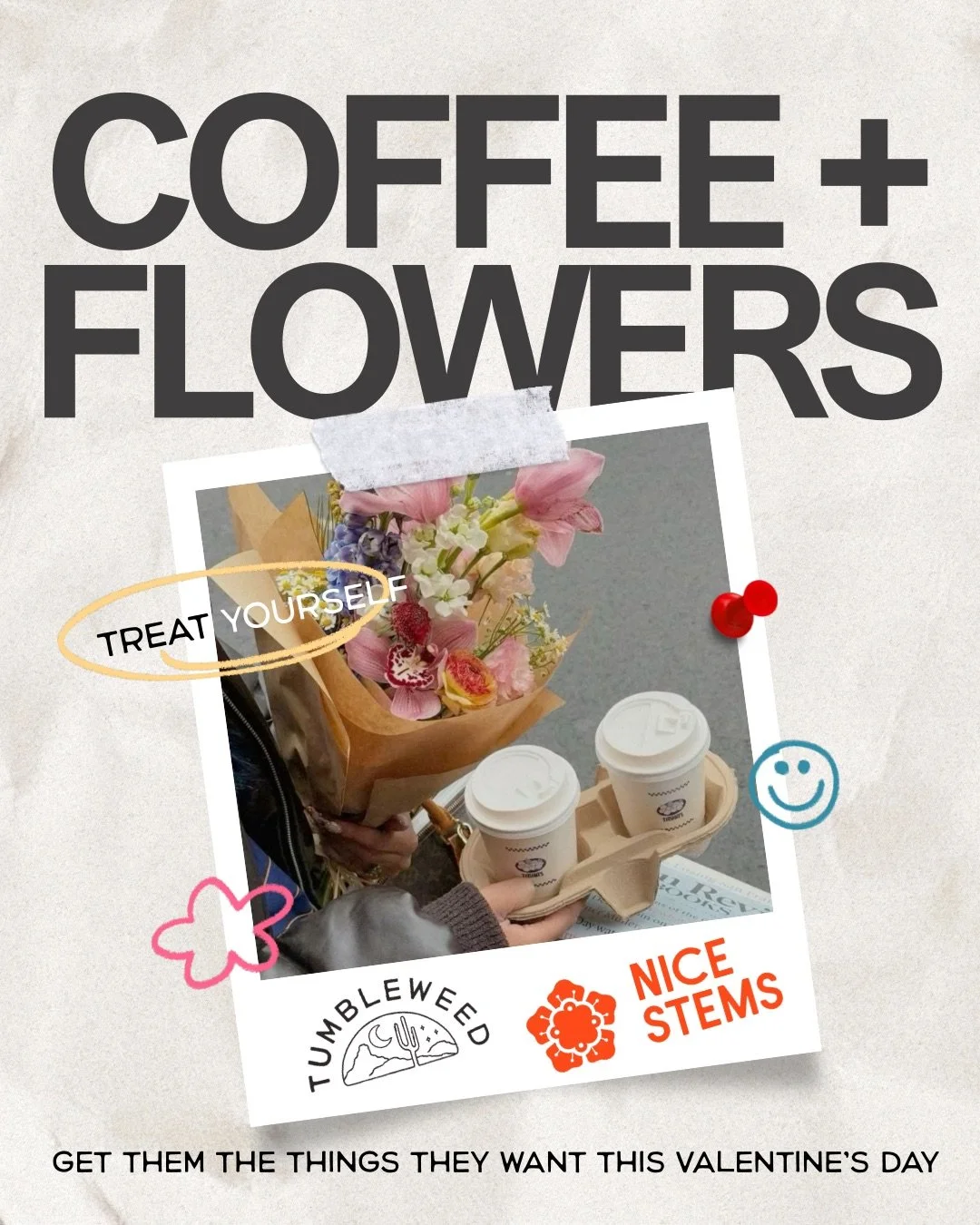 Tumbleweed Coffee x Nice Stems Design Valentine's Day Pre-Orders