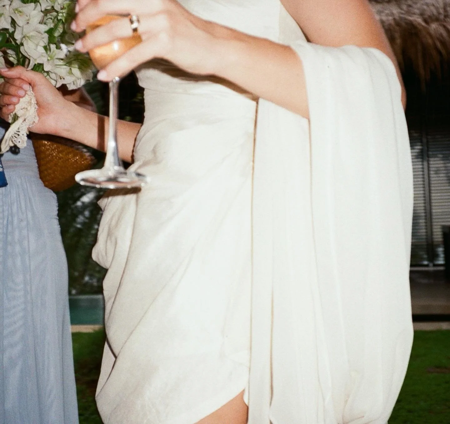 🤍 Another moment for Ruby&rsquo;s custom silk scarf with hand embroidery 🤍