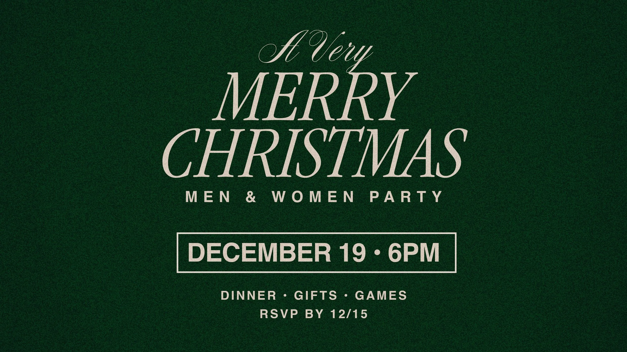 Men &amp; Women Christmas Party | Convivio de Dorcas y Varones