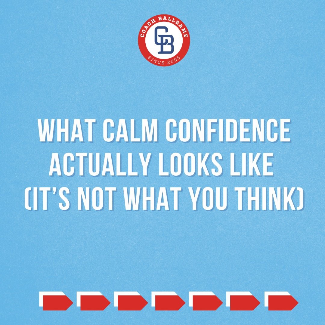 We talk a lot about confidence in youth sports.
But most kids don&rsquo;t need more hype.

They need steadiness.
They need adults who don&rsquo;t panic when mistakes happen.
They need permission to learn without fear.

Calm confidence isn&rsquo;t fla