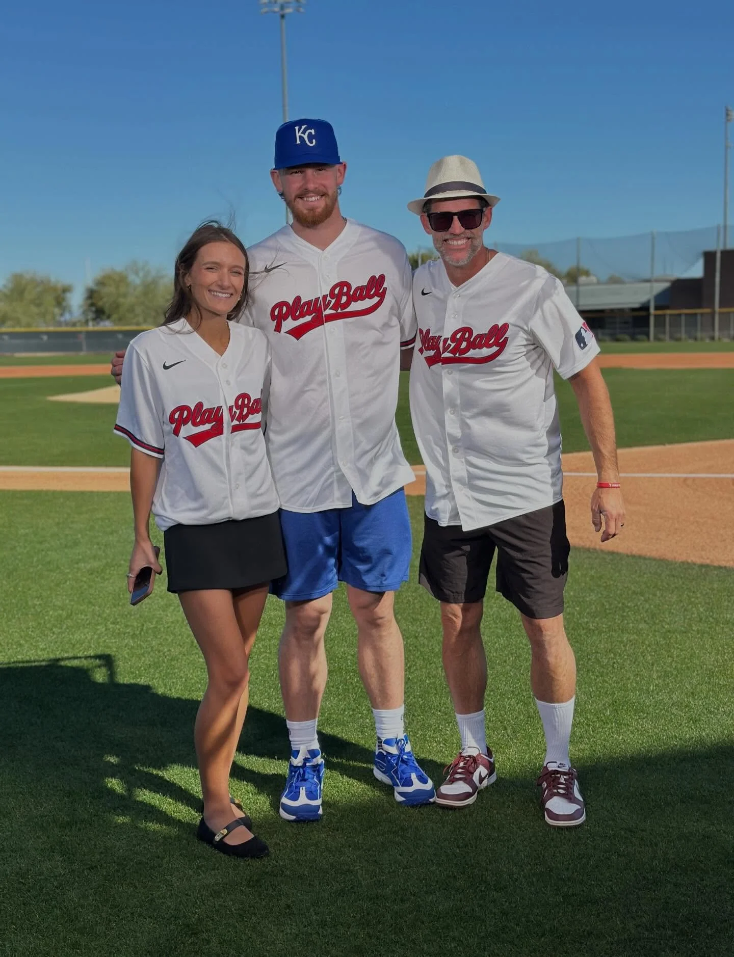 Team PLAY BALL. What a day with @askkait and @bwitter7 in Phoenix. Get ready for some🔥content all season long on the @playball show, airing on @mlbnetwork and all social platforms!