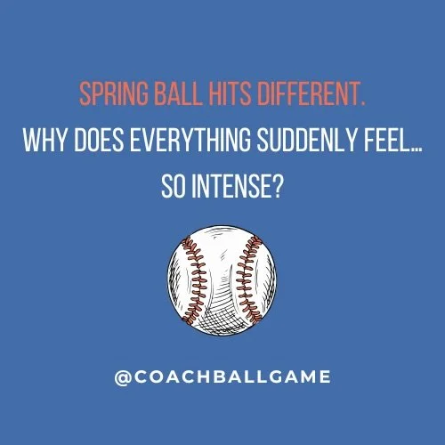 Spring ball hits different. 

On this @talkinshop.pod episode, we talk about why spring baseball and softball can feel like the playoffs before they are&hellip; when postgame speeches help (and when they should probably be skipped), how sideline ener