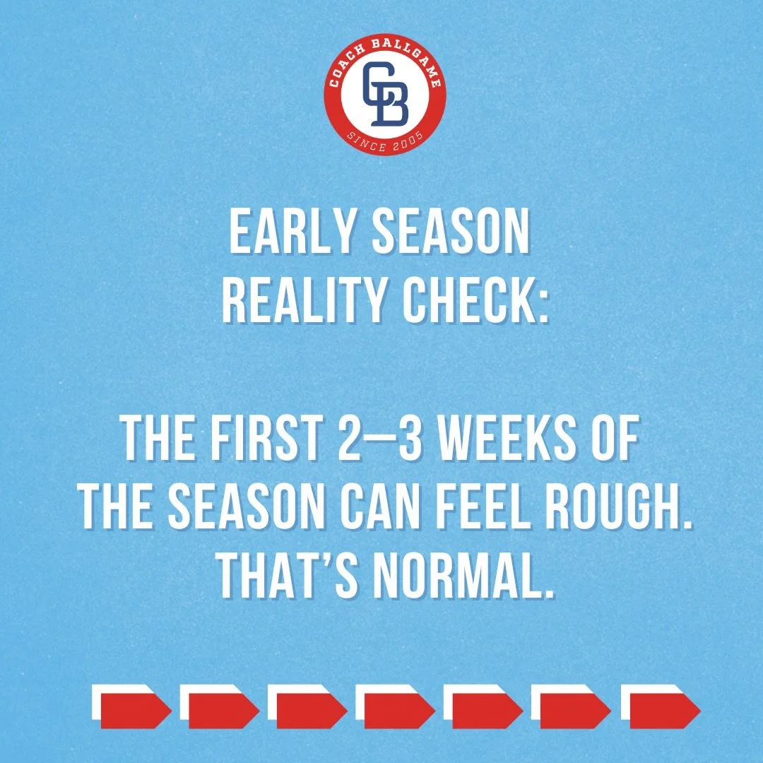 Every youth season starts a little messy.

That&rsquo;s not failure.
That&rsquo;s development.

Give the process a few weeks.