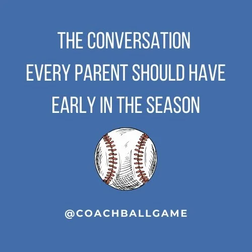 One early-season conversation can remove a LOT of pressure.

Kids don&rsquo;t need another coach at home, they need a supporter. BE that support.