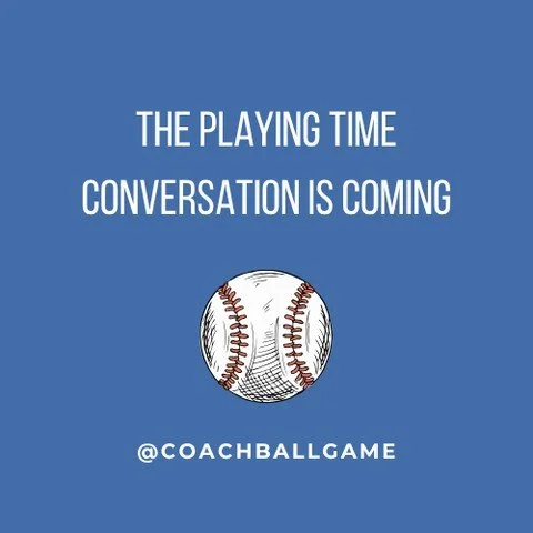 The playing time conversation is coming. It happens every season.

Some kids are playing more. Some kids are waiting their turn.
And emotions can run high... for parents and players.

Before we rush to question the coach,
this is a great time to help