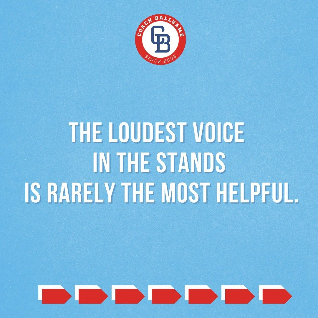 Game day energy can get intense... but kids don&rsquo;t need more instruction from the stands.

They need reassurance.
They need calm.
They need to know that mistakes won&rsquo;t change how you feel about them.

Sometimes the best support is the quie