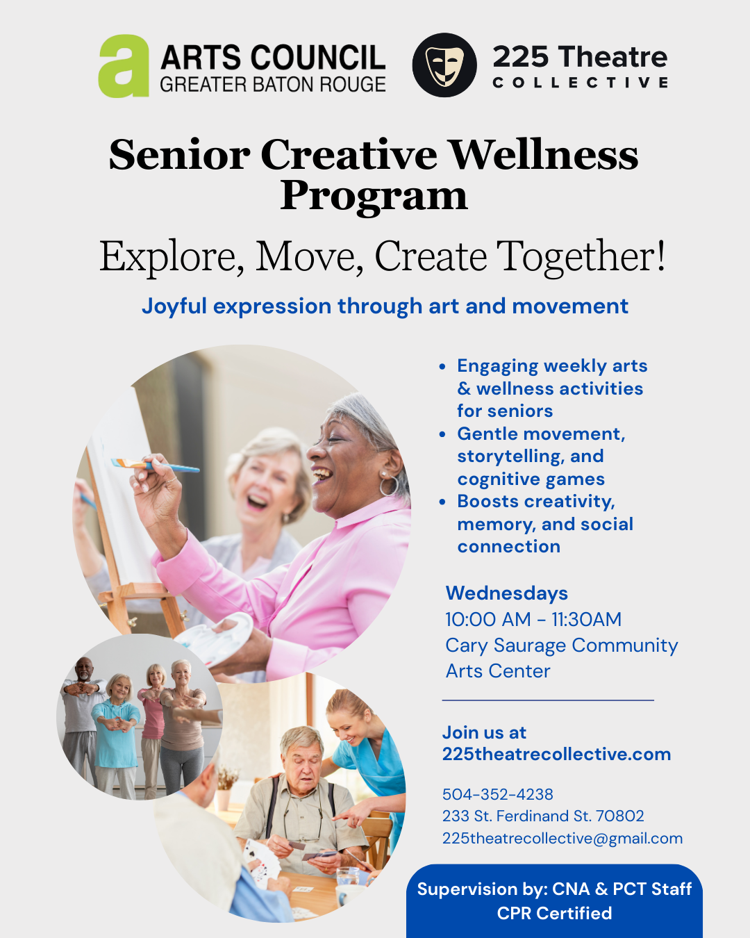 Flyer - Senior Creative Wellness Program  Explore, Move, Create Together!   (1).png