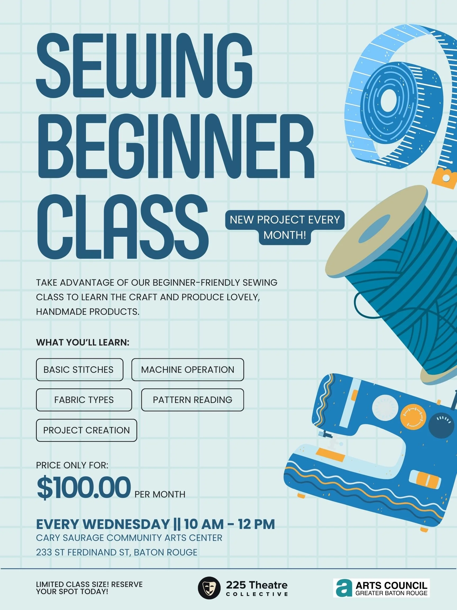 Blue Bold Illustrative Sewing Class Information Poster.jpg