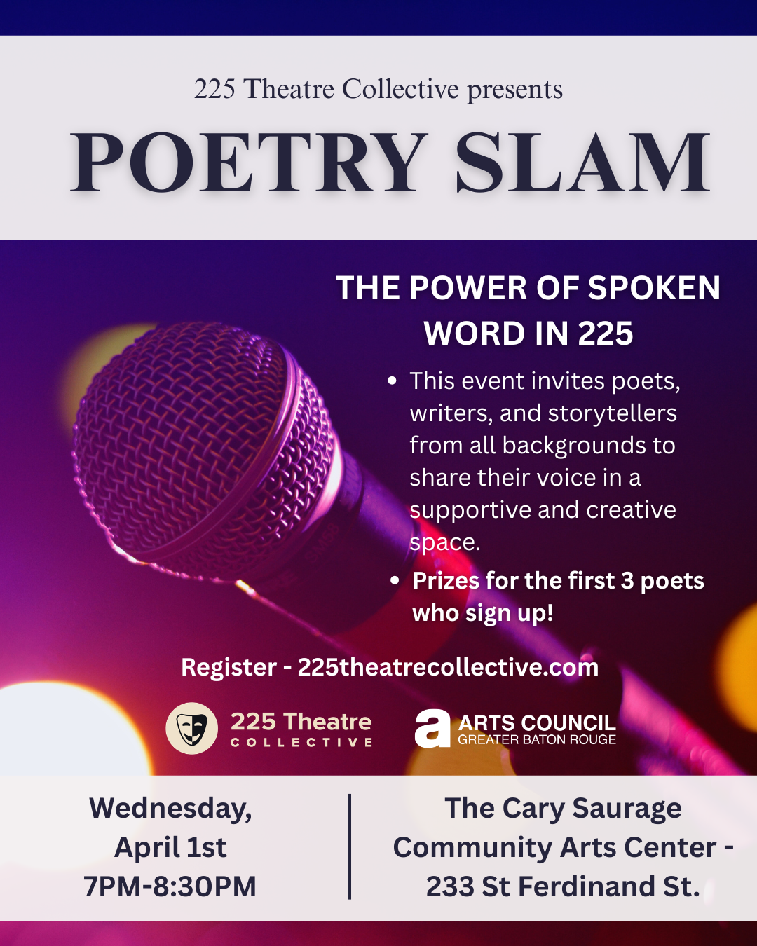 Poetry Slam - April 1st