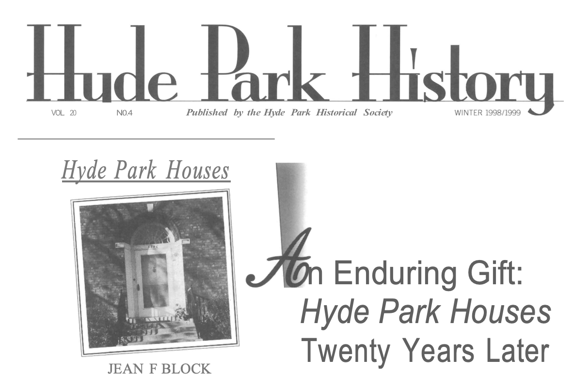 Early Hyde Park Historical Society — Chicagos Hyde Park Historical Society picture