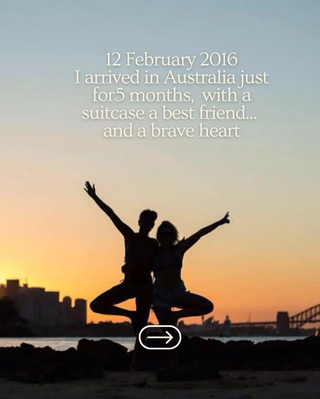 Today, exactly 10 years ago, I arrived in Australia for what was meant to be just 5 months.

I was already 31.
I had left behind my life, my career in fashion, everything familiar, and started again from zero.

I barely spoke English. I didn&rsquo;t 