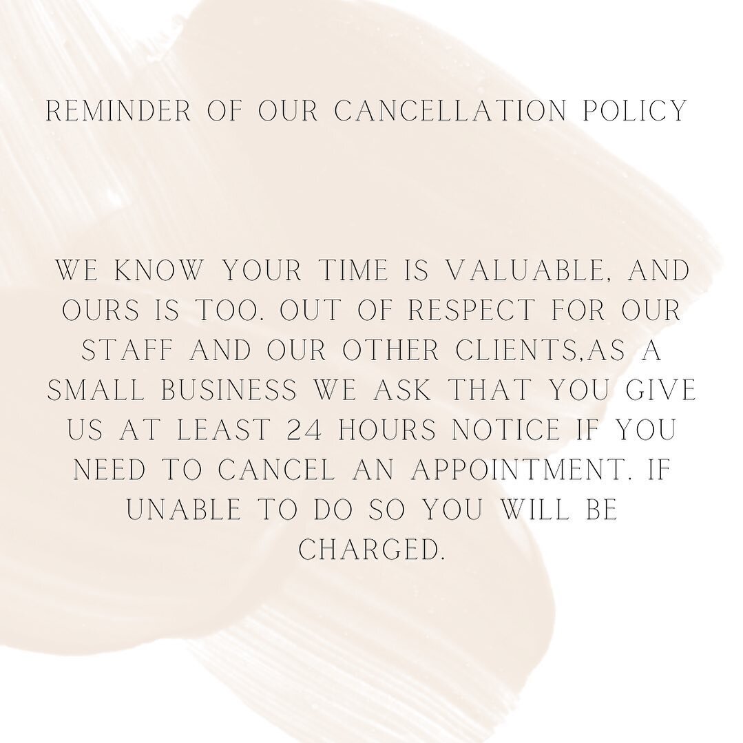 Cancellation Policy 🚨