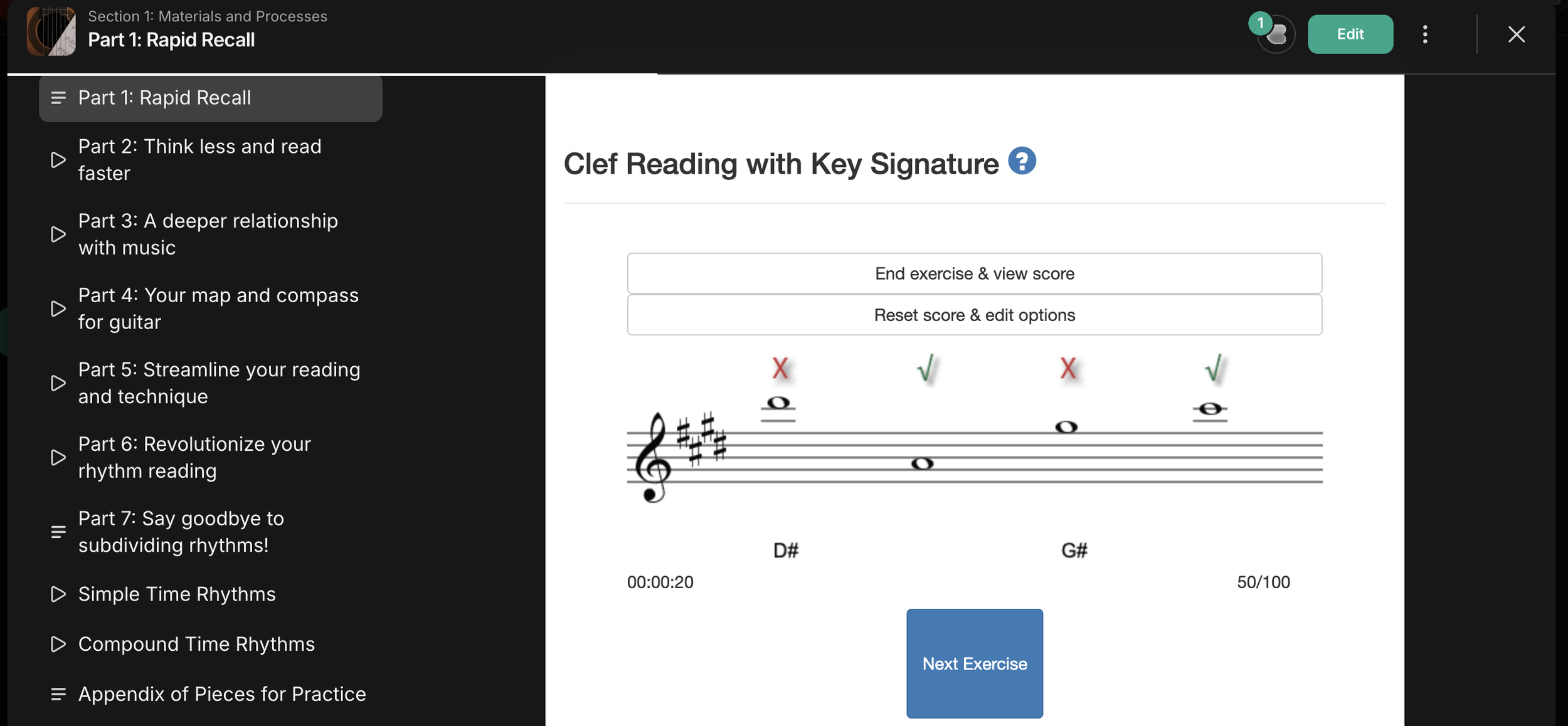 Sheet music for an acoustic guitar playing chords E minor, A minor, B7, with chords and lyrics labeled as question, sequence, and arpeggio, based on Adelita by Tarrega.