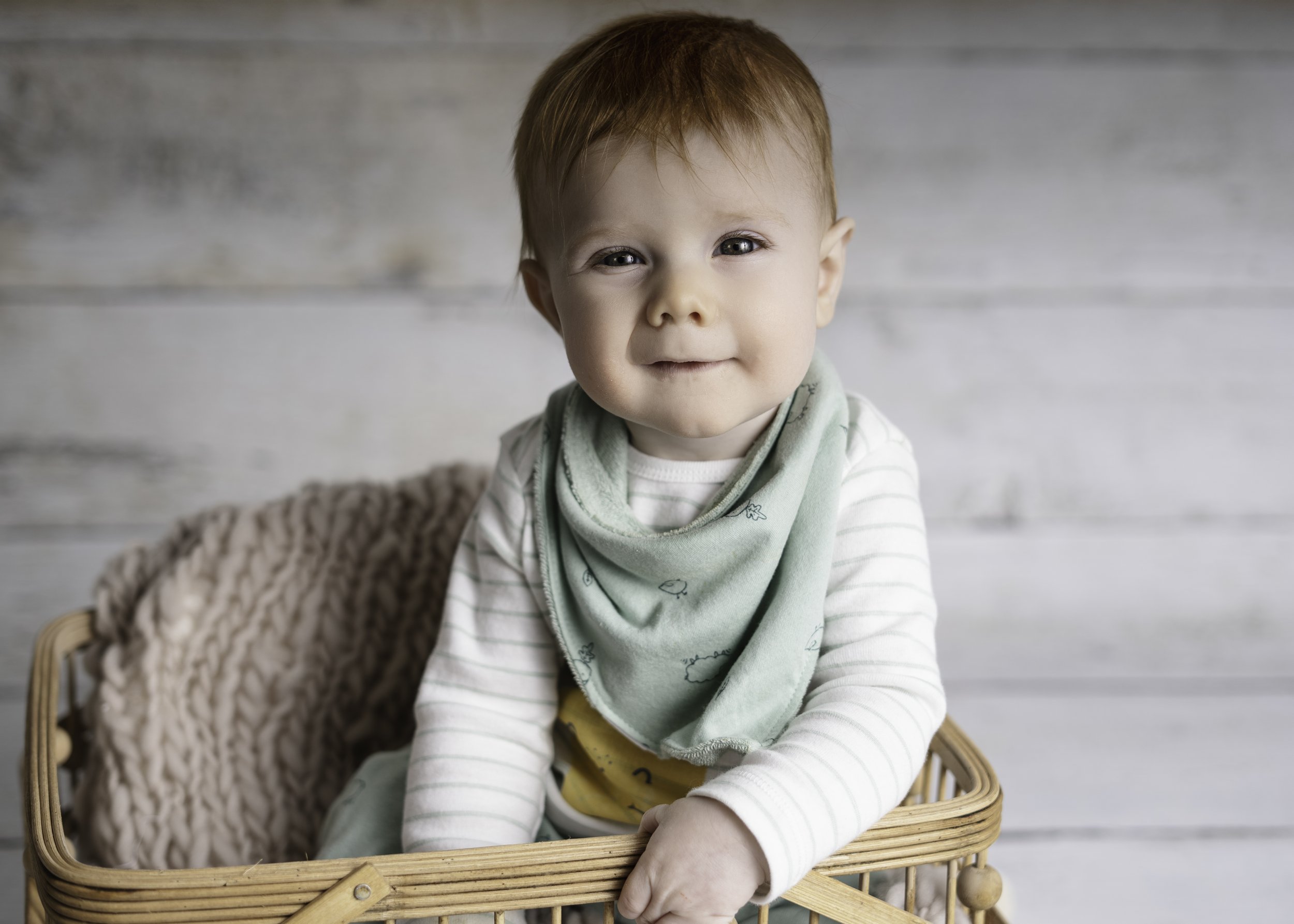 Sweet baby boy bloopers, sitter session in a basket, Merrill WI, Wausau WI, Merrill WI Photographer, Wausau Wi Photographer