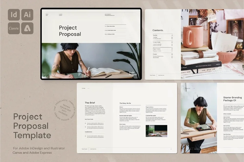 Mini Brand Guidelines Template for Ai and ID — Hannah Bacon