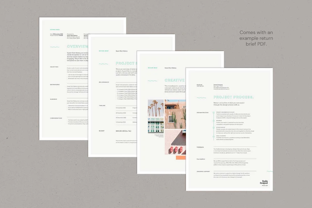 Mini Brand Guidelines Template for Ai and ID — Hannah Bacon