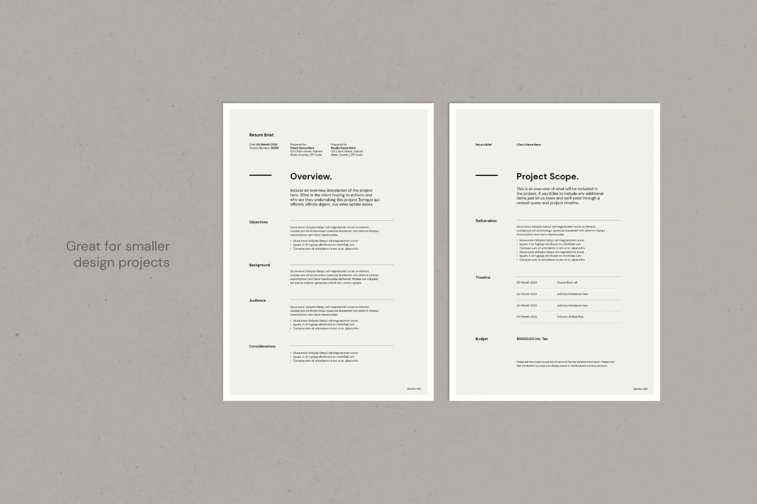 Mini Brand Guidelines Template for Ai and ID — Hannah Bacon