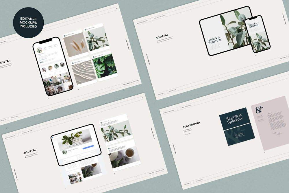 Mini Brand Guidelines Template for Ai and ID — Hannah Bacon