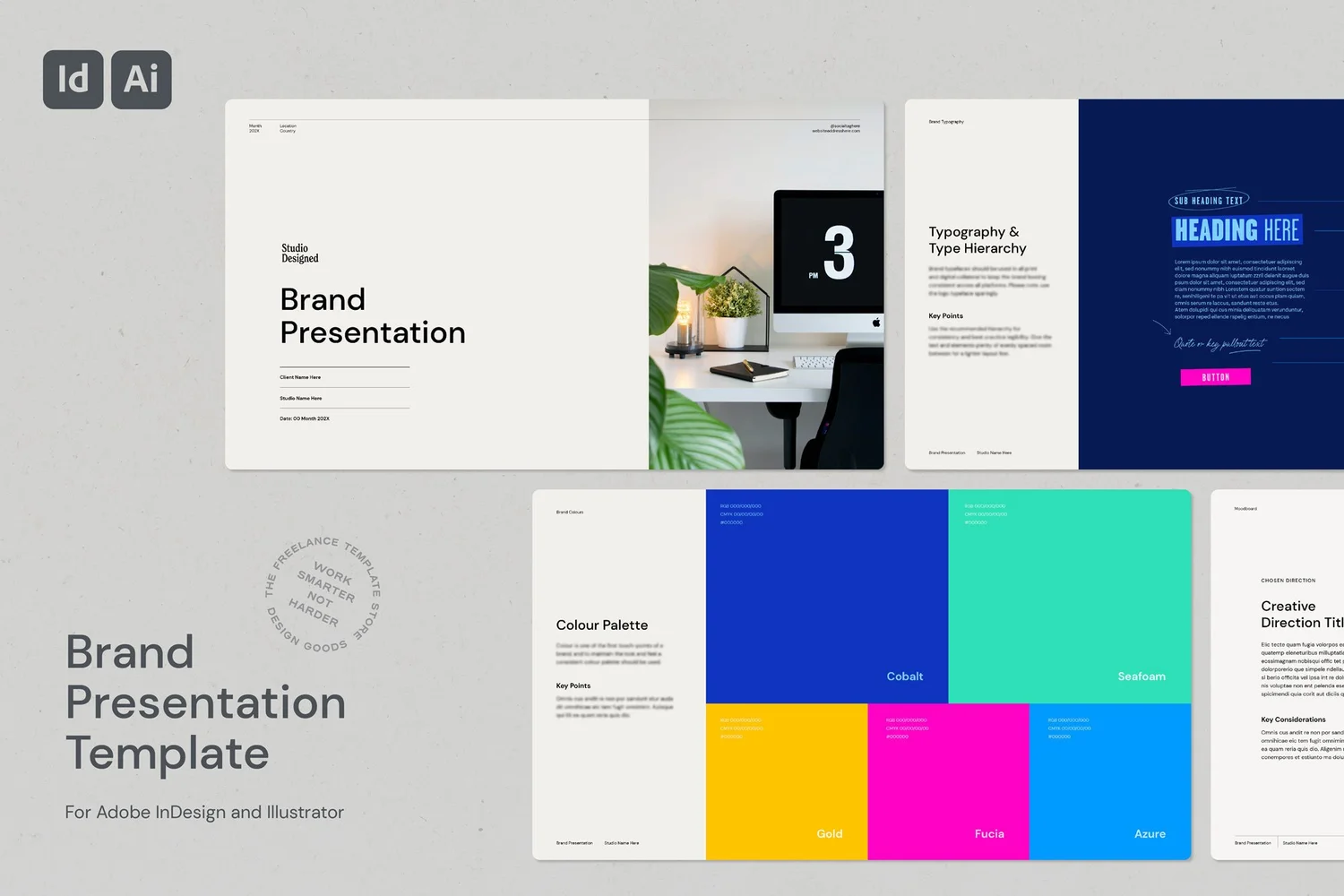 Mini Brand Guidelines Template for Ai and ID — Hannah Bacon