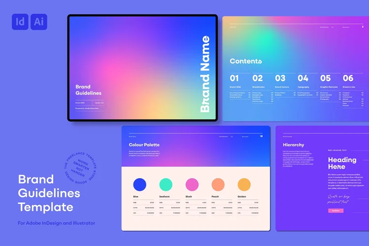 Mini Brand Guidelines Template for Ai and ID — Hannah Bacon