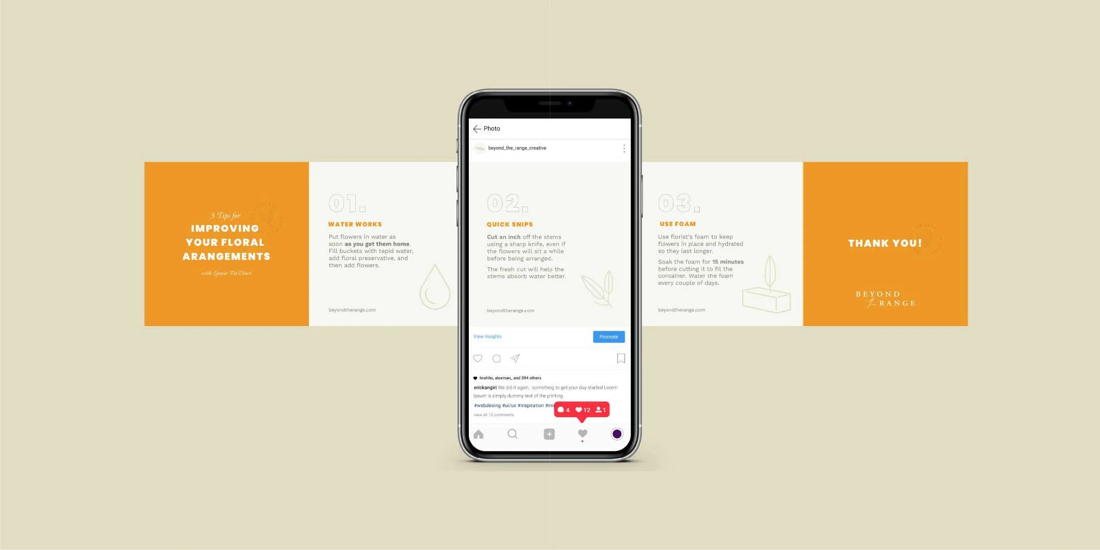 Beyond the Range Instagram mockup