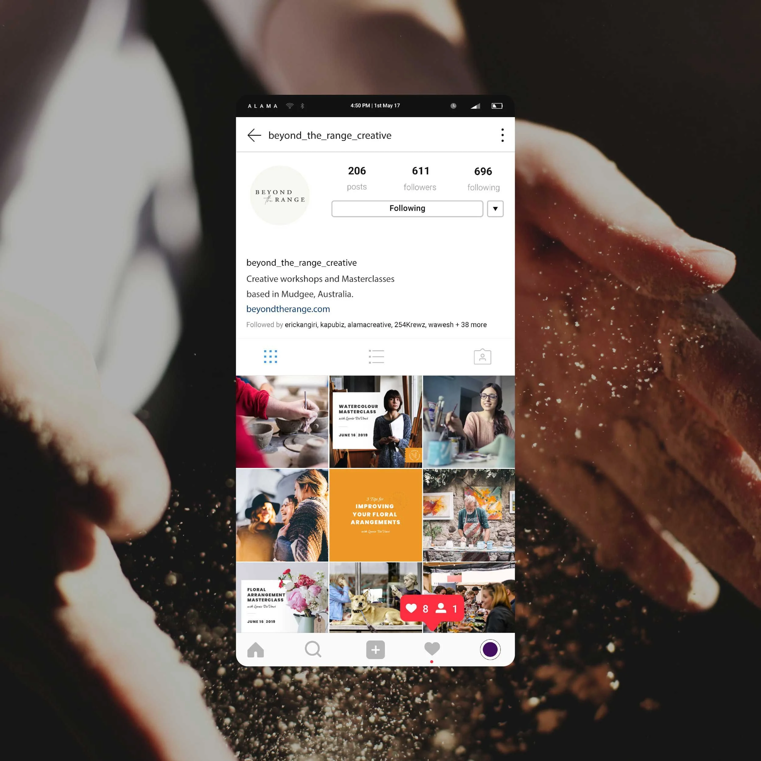 Beyond the Range Instagram Mockup
