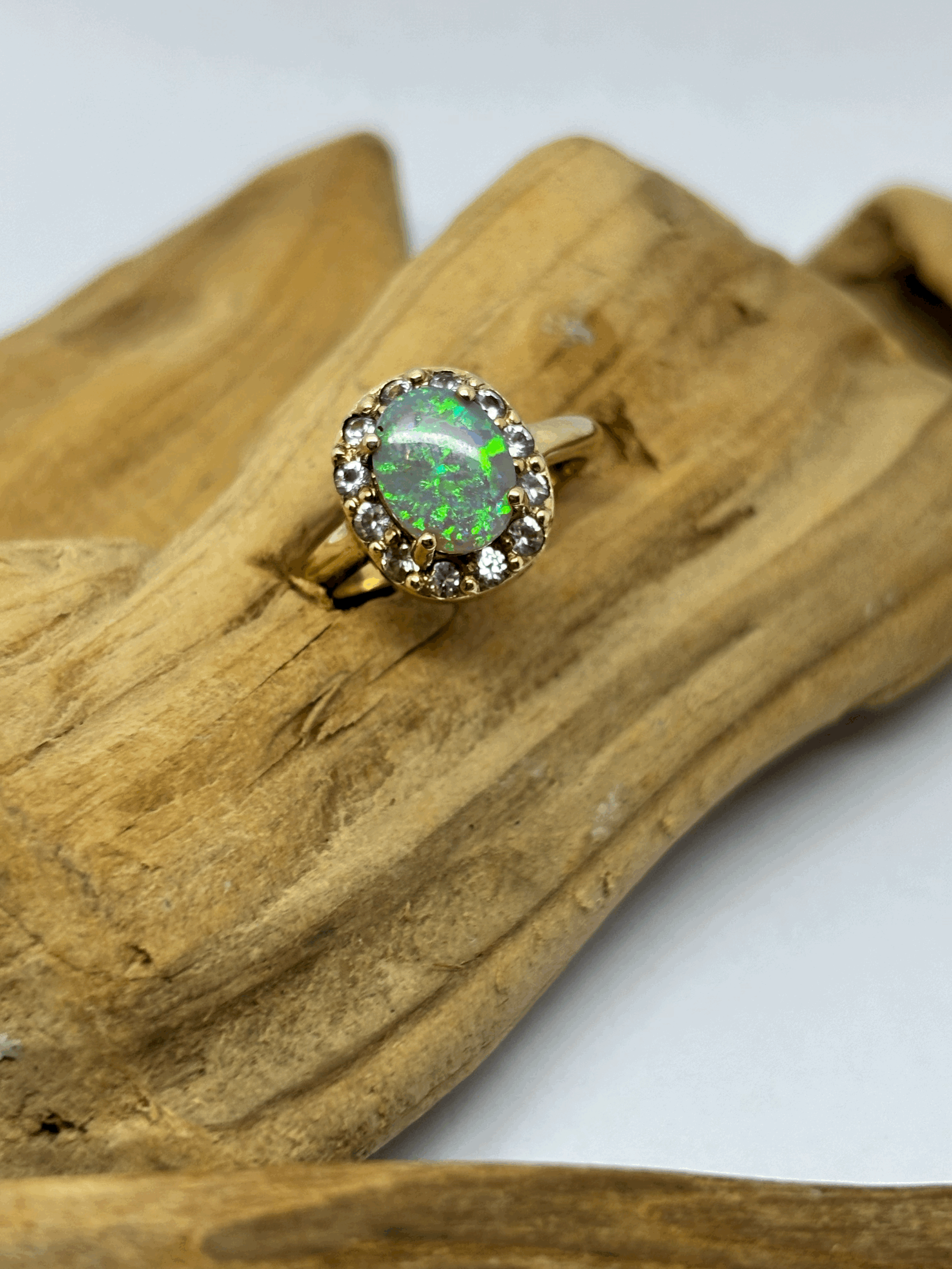 Opal Majesty Gold Ring