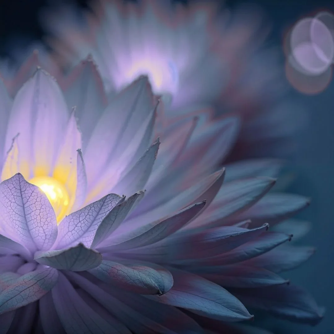 Purple lotus flower representing Life Activation energy healing.