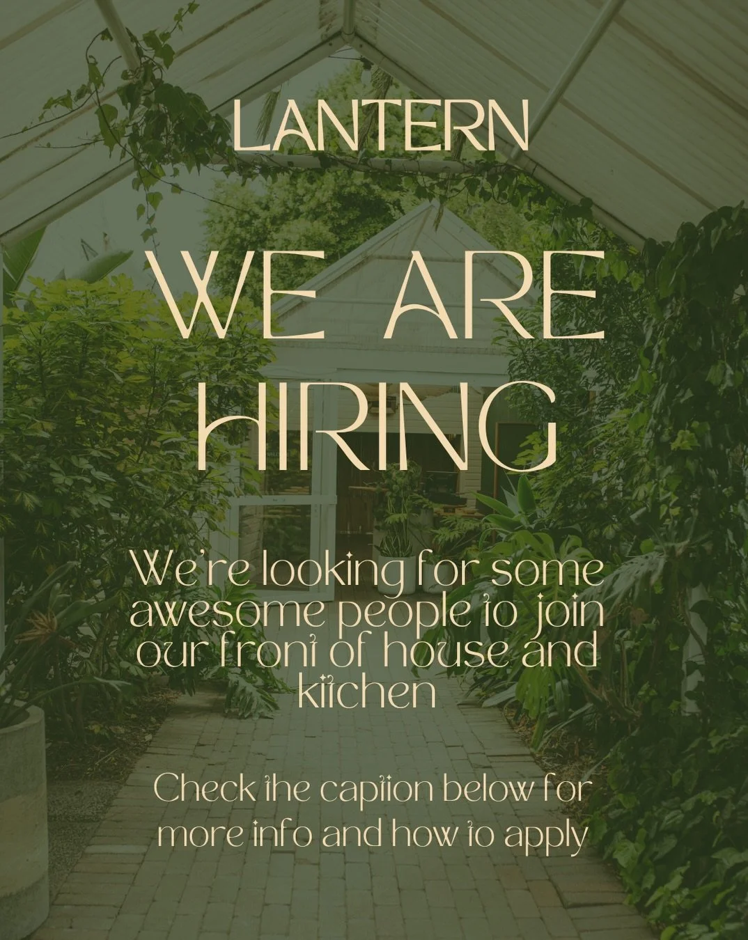 We need some stella humans to join us, to make this Summer the best yet! 
If you have experience in any of the following roles and are looking for an awesome place to work, email your CV and what position you are after to hello@lantern.nz. 

Bar Mana