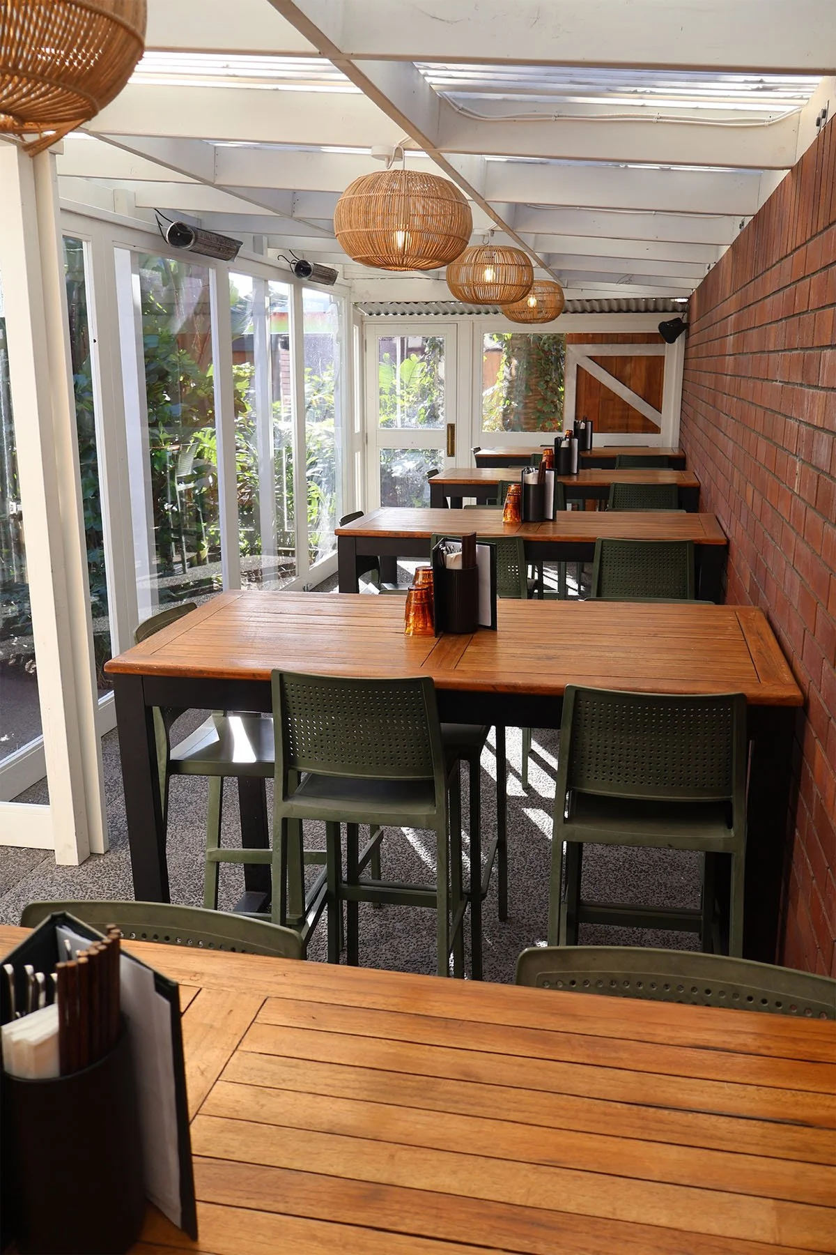Lantern Covered Outdoor Area