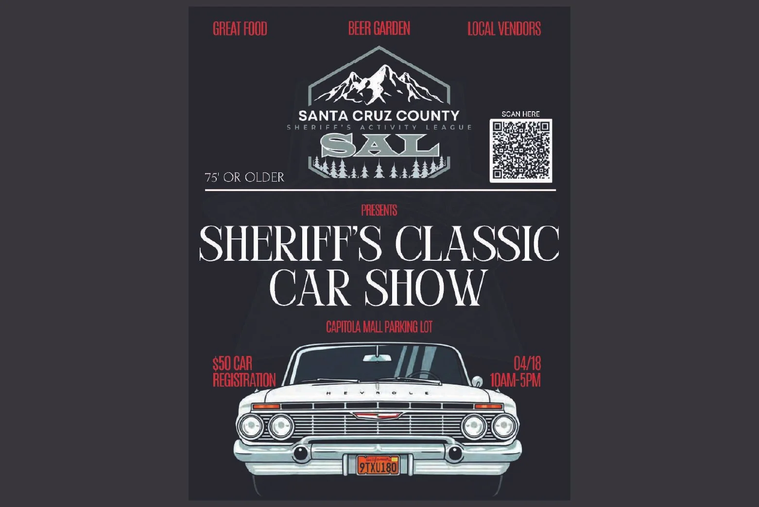 Santa Cruz County SAL presents Sheriff's Classic Car Show